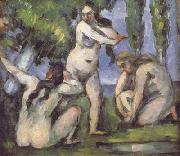 Paul Cezanne Three Bathers (mk06) oil painting reproduction